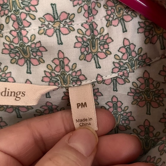 Soft Surroundings Paisley Print Women's Top 100% Cotton size PM Cottagecore Gift - Picture 8 of 10